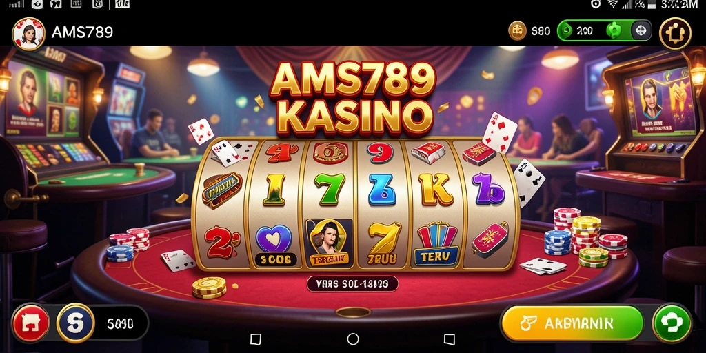 Tampilan gameplay AMS789 yang menarik dan penuh aksi kasino.