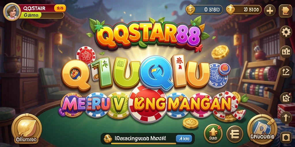 Menampilkan aksi seru gameplay QiuQiu di QQSTAR88.