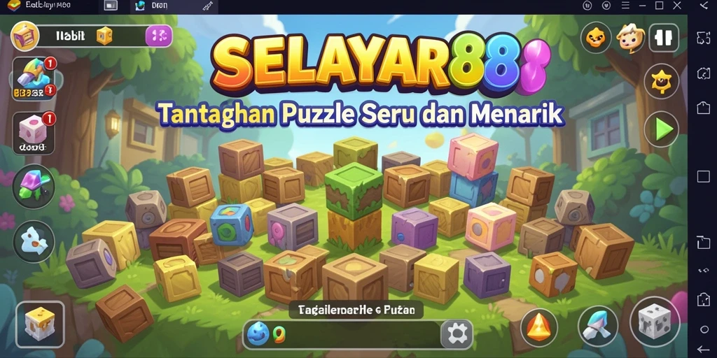 Tampilan gameplay seru SELAYAR88 dengan berbagai puzzle menarik.