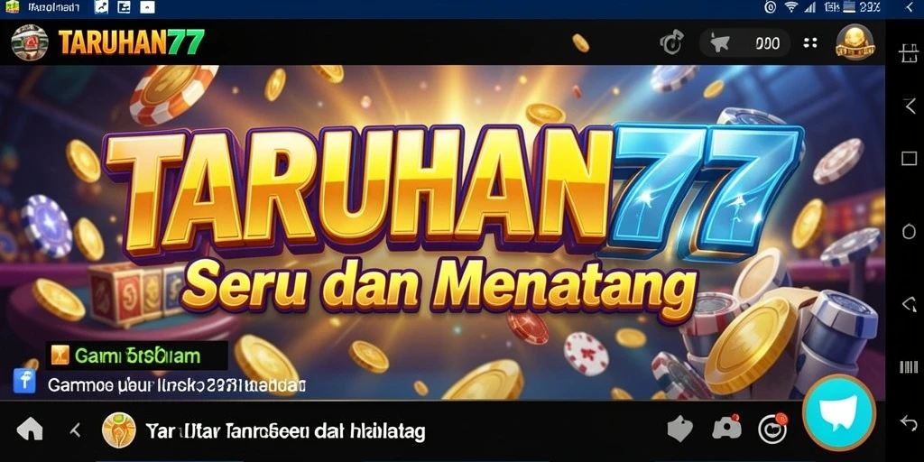 Tampilan gameplay TARUHAN77 yang menarik dan interaktif.