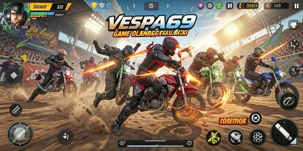 Tangkap aksi seru dari gameplay VESPA69 yang mendebarkan.