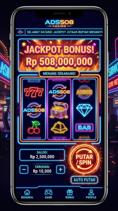 Tampilan utama aplikasi ads508 dengan daftar aplikasi terbaru.